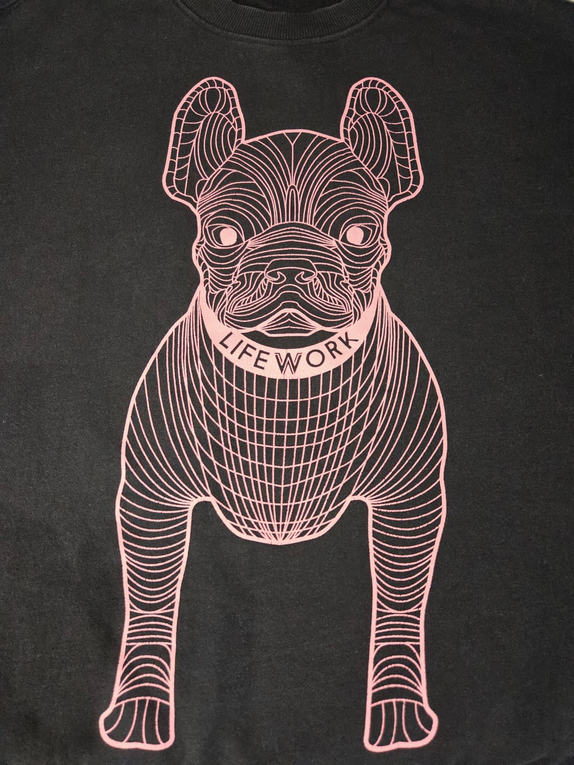 라이프워크 불독 맨투맨 블랙_M 상품이미지5