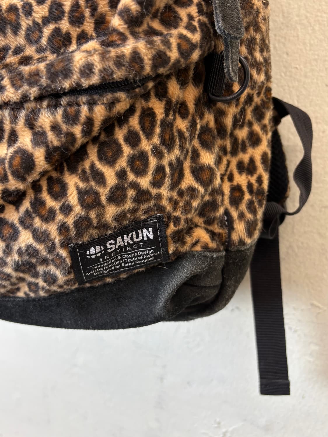 사쿤 올드스쿨 y2k 레오파드 백팩 상품이미지4