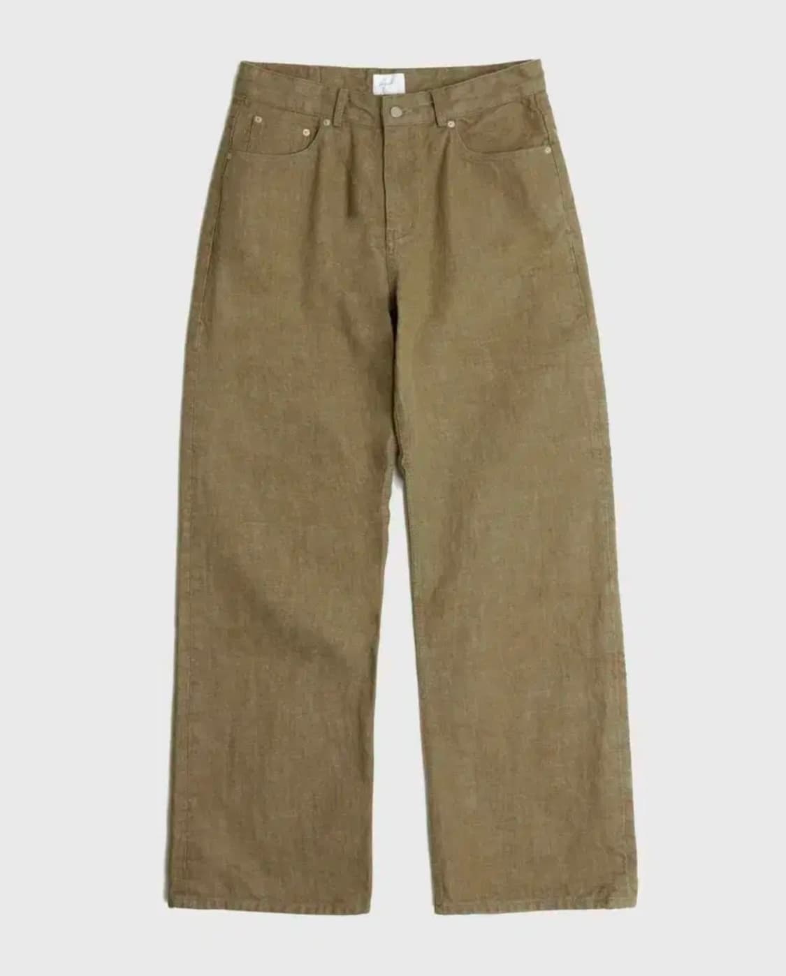 유스 Wide Denim PantsOlive M size 상품이미지1