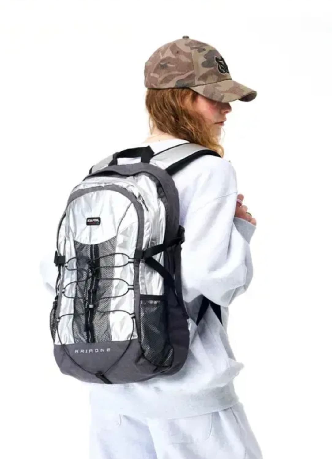 [스컬프터] Metallic Ariadne Rucksack Silver 상품이미지2