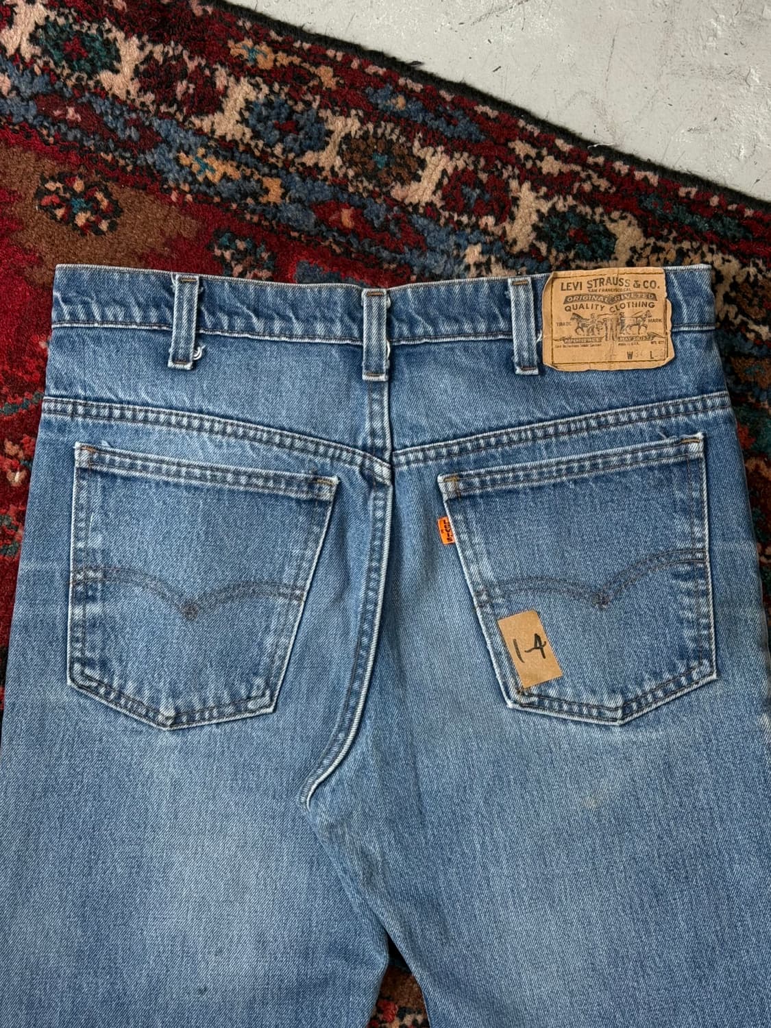 80's USA 빈티지 리바이스 517 오렌지탭 부츠컷 상품이미지6