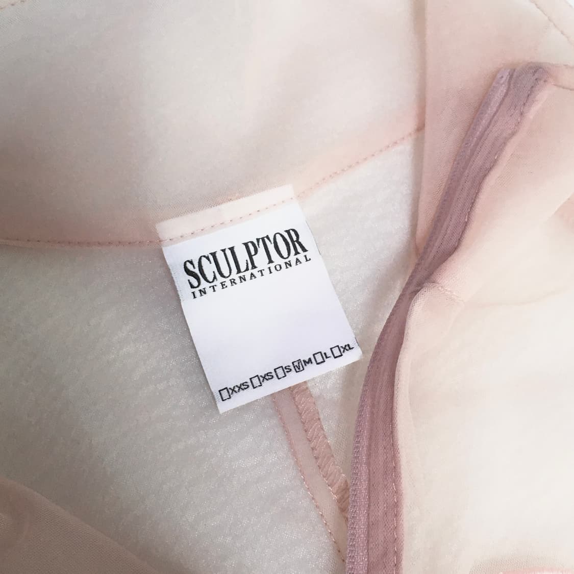 스컬프터 Mesh Sheer Zip-Up Jacket Pink (M) 상품이미지5