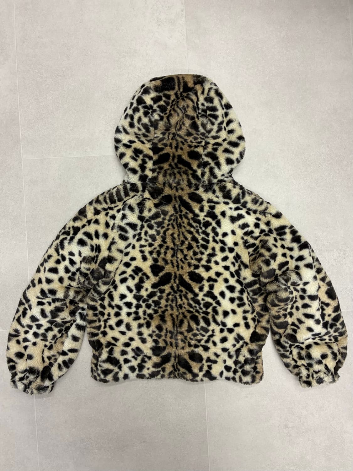 호피 퍼후드집업  상품이미지3