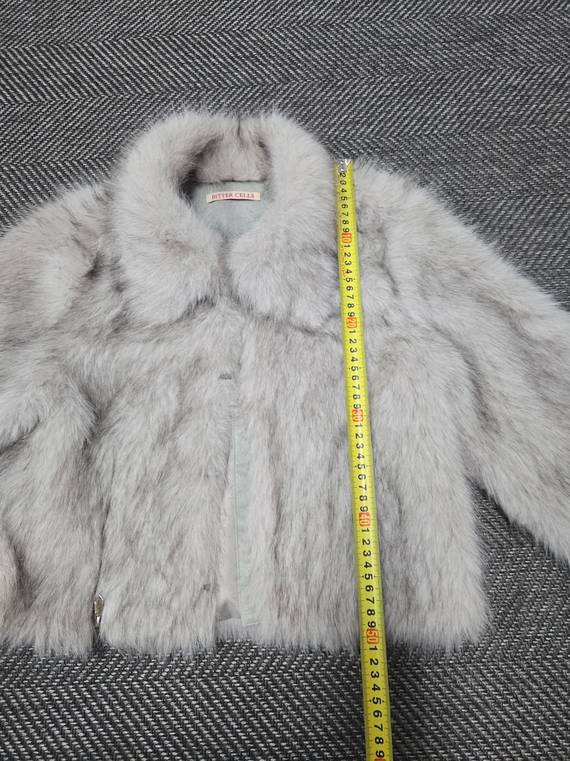 비터셀즈 24ss 크롭 퍼 자켓 그레이 상품이미지9