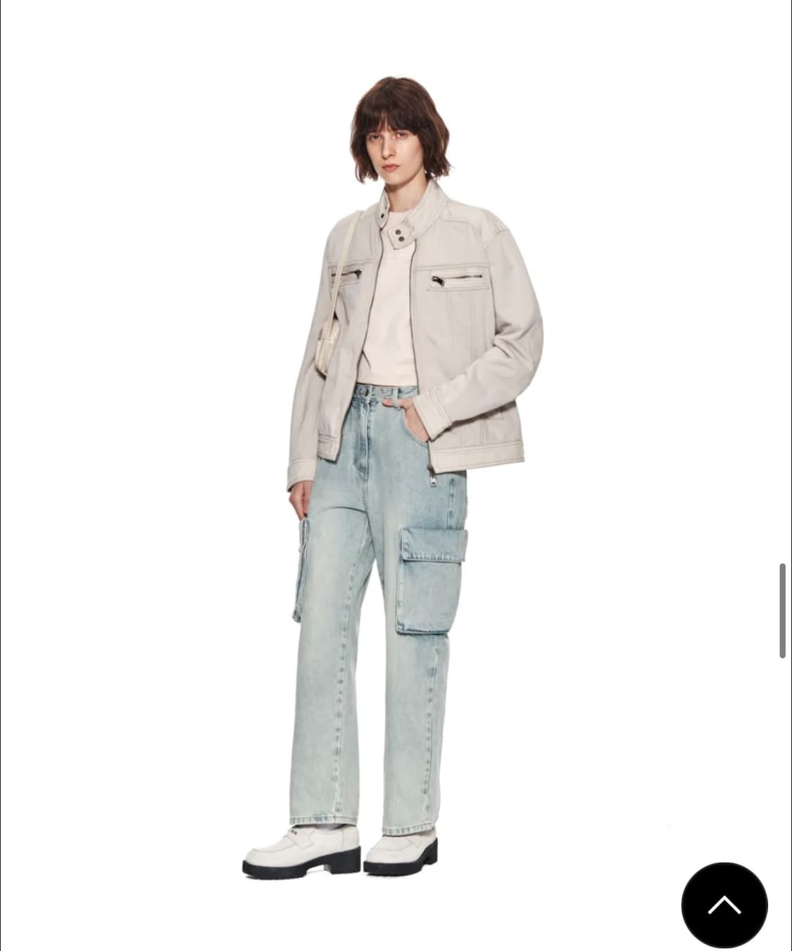 마뗑킴 자켓 Matin Kim DENIM COMBI RACING JUMP 상품이미지5