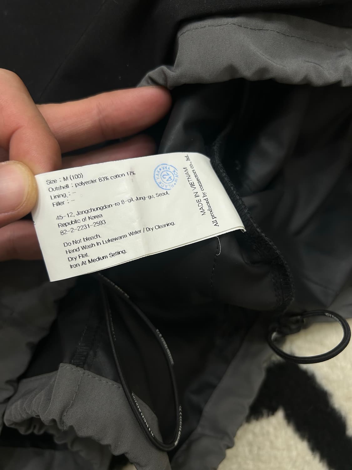 [M]마모트x유니폼브릿지 오버핏 아노락/블랙그레이 상품이미지6