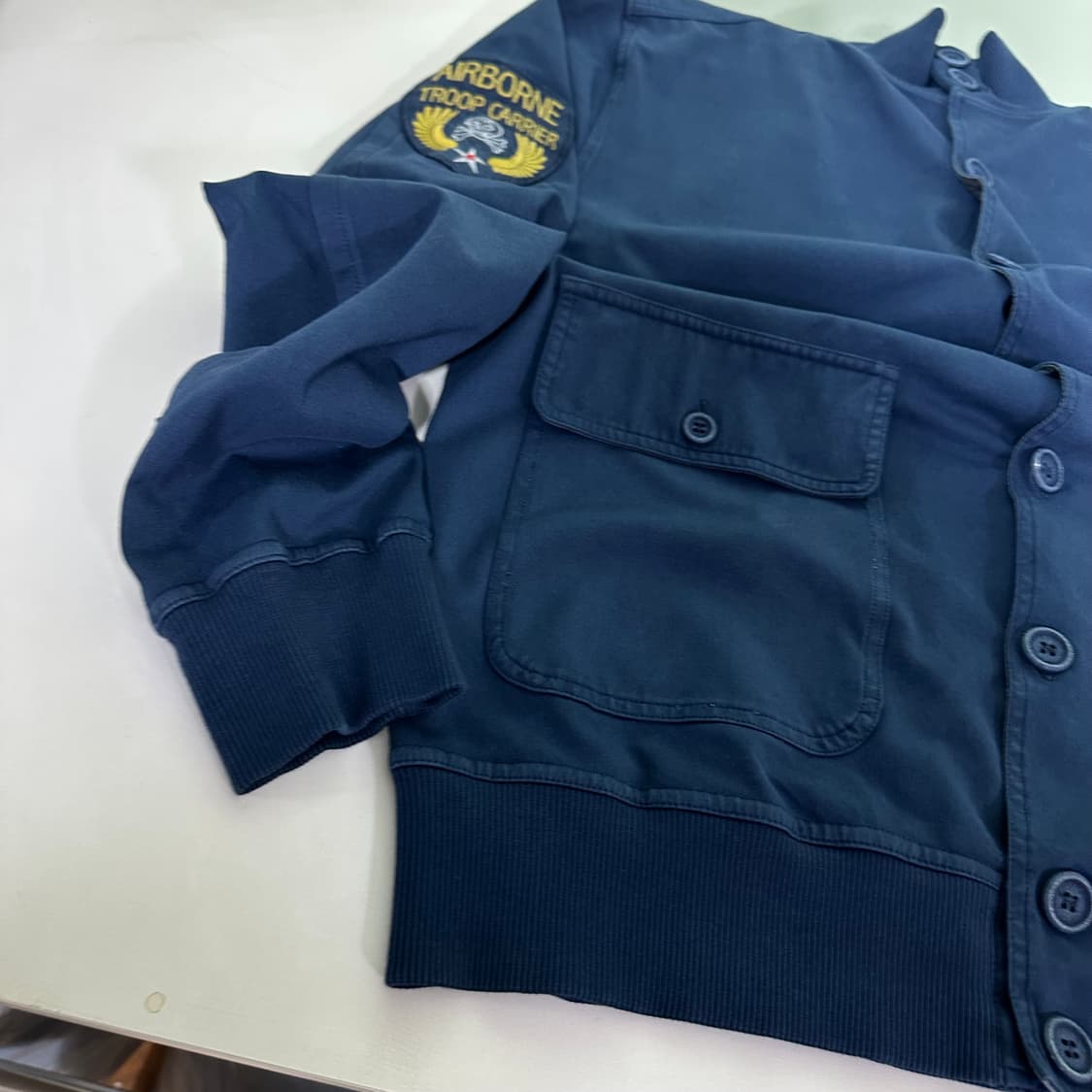 L 하이드로겐 네이비 AIRBORN 코튼 해군자켓 상품이미지3