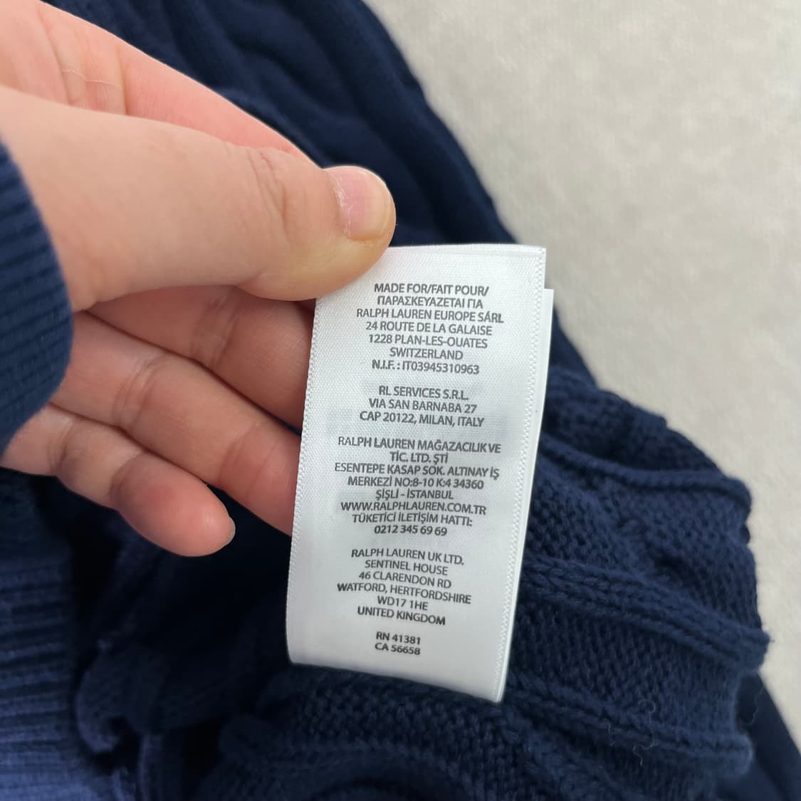 100 폴로랄프로렌 신형 꽈배기 반집업 니트 상품이미지7