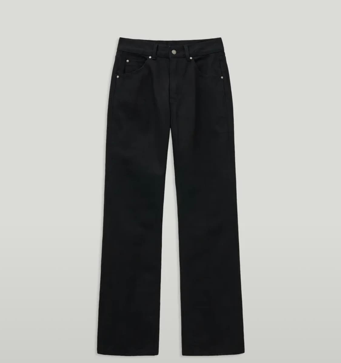 엘무드 레이 플레어 데님 퓨어블랙 44 상품이미지2