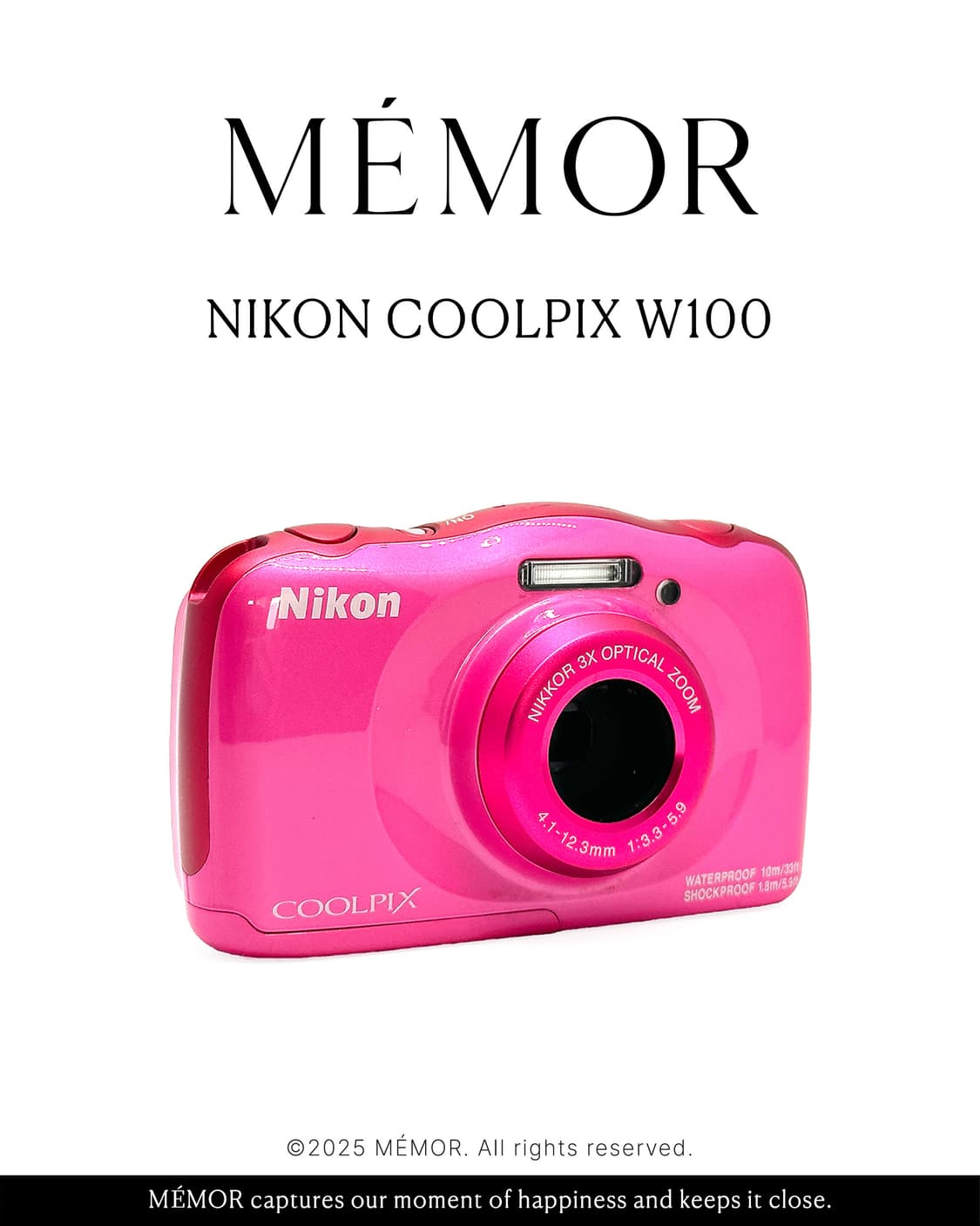 찰스엔터님사용/방수기능💦NIKON COOLPIX W100 니콘 디카 상품이미지2