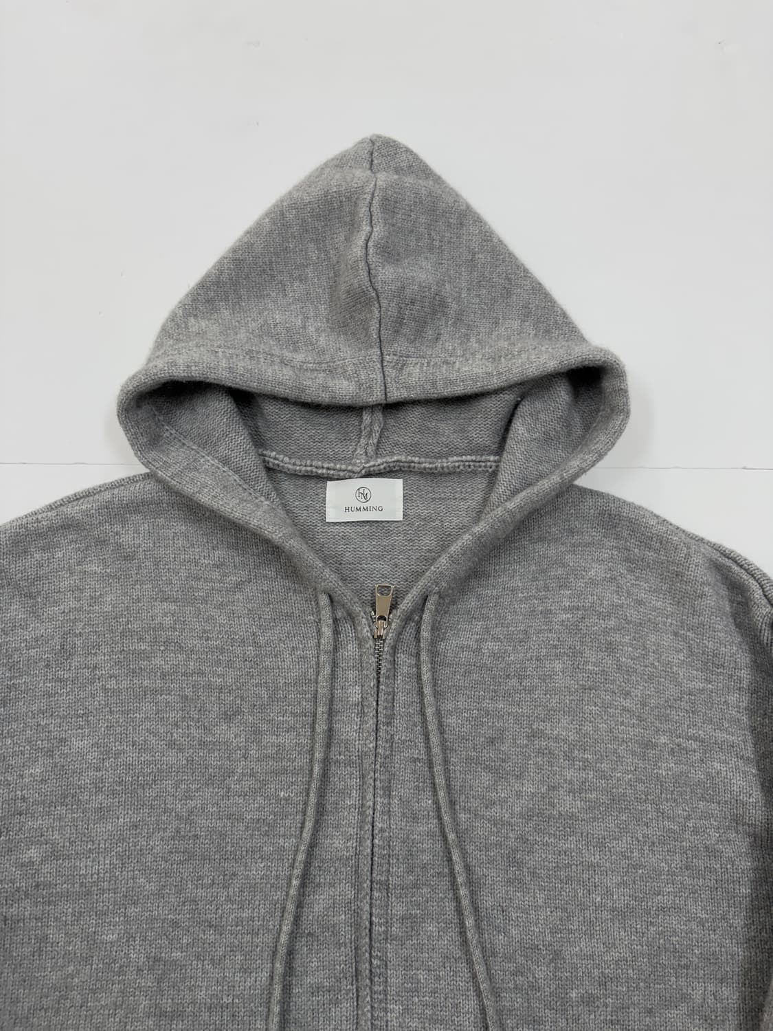 빈티지 2way 그레이 니트집업 상품이미지3