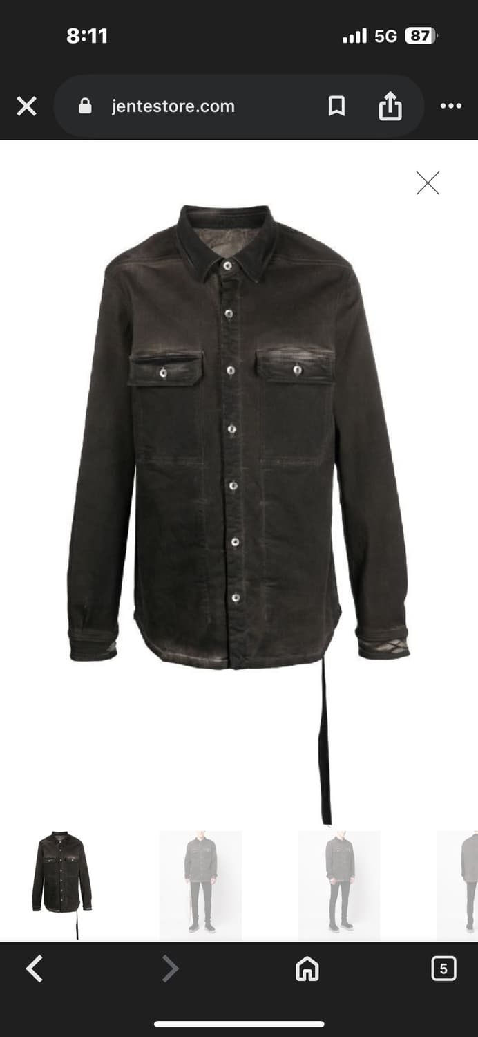 릭오웬스 아우터셔츠 구매해봅니다 상품이미지1