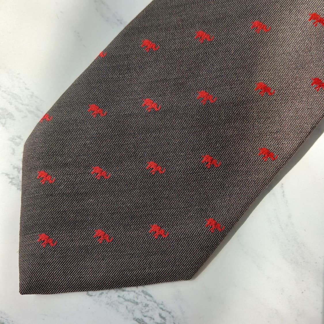 에르메네질도 제냐 브라운 코끼리 자카드 넥타이 9cm A+등급 E893
 상품이미지6