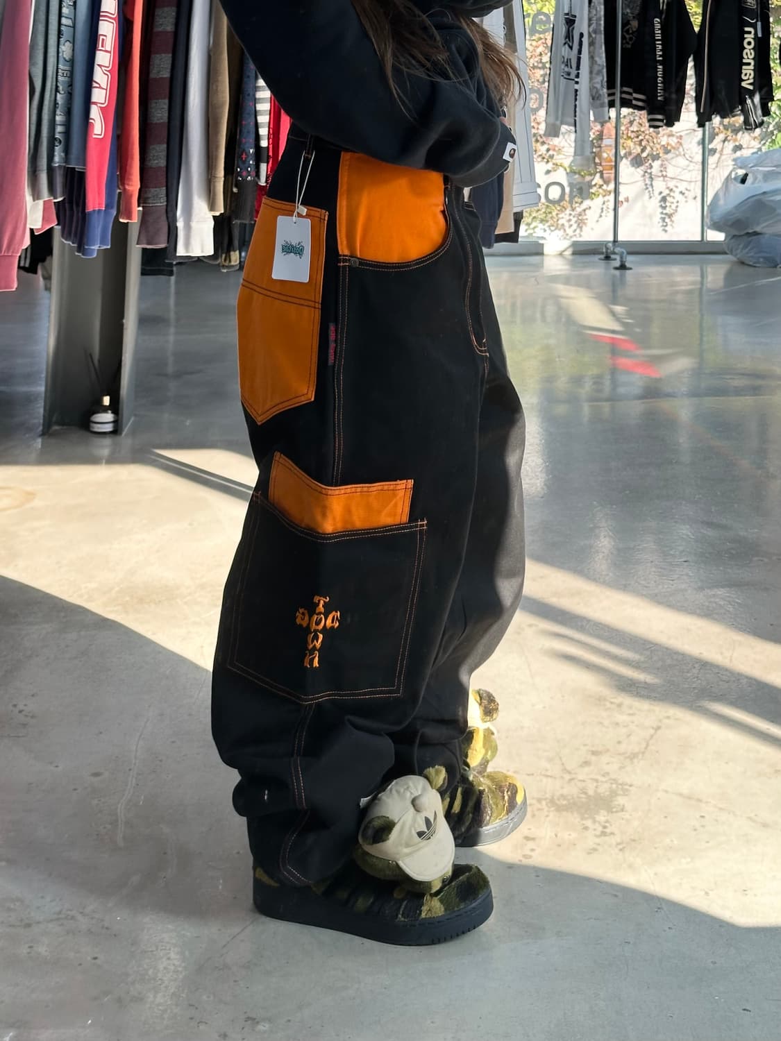 도그타운 자수 더블포켓 스티치 워크카고팬츠 상품이미지1