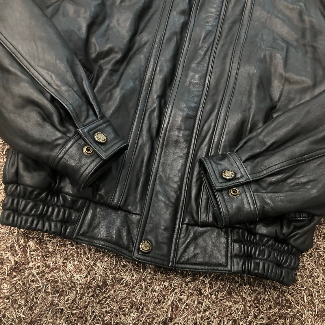 빈티지 양가죽 봄버 레더 가죽 자켓 상품이미지3
