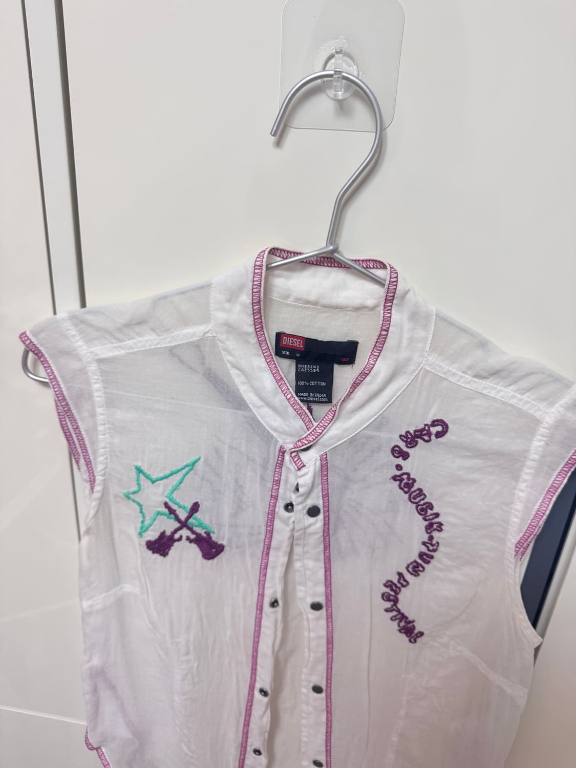 디젤 슬리브리스 민소매 탑 상품이미지2