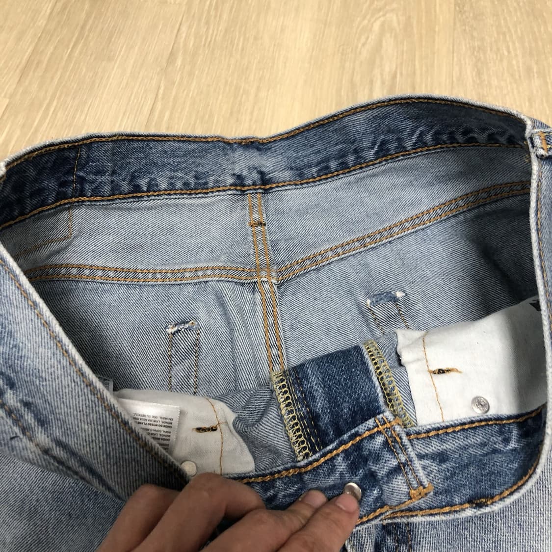 (34) 리바이스 Levi's 469 연청 루즈 쇼츠 반바지  상품이미지6