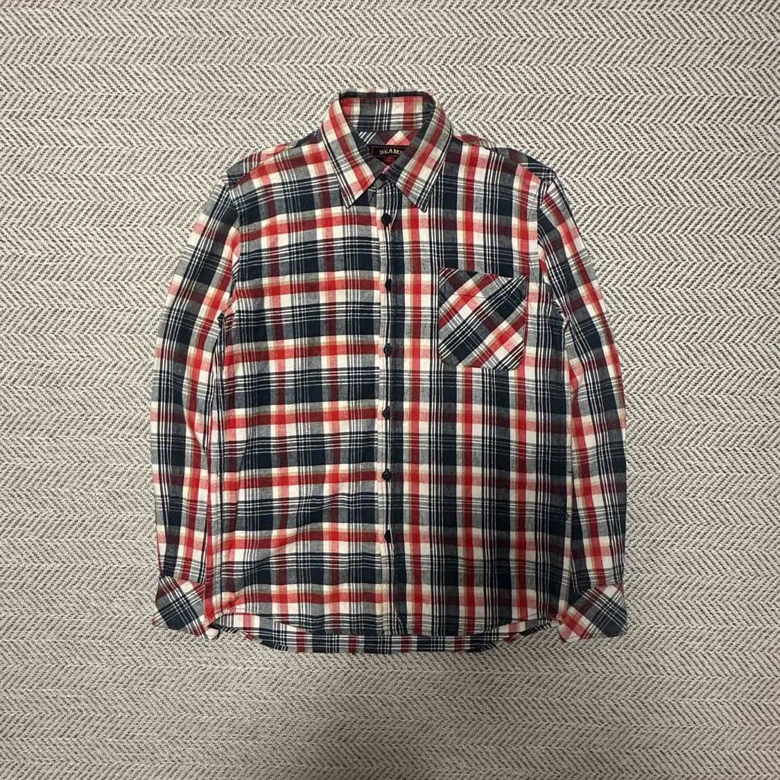 BEAMS check shirt 상품이미지1