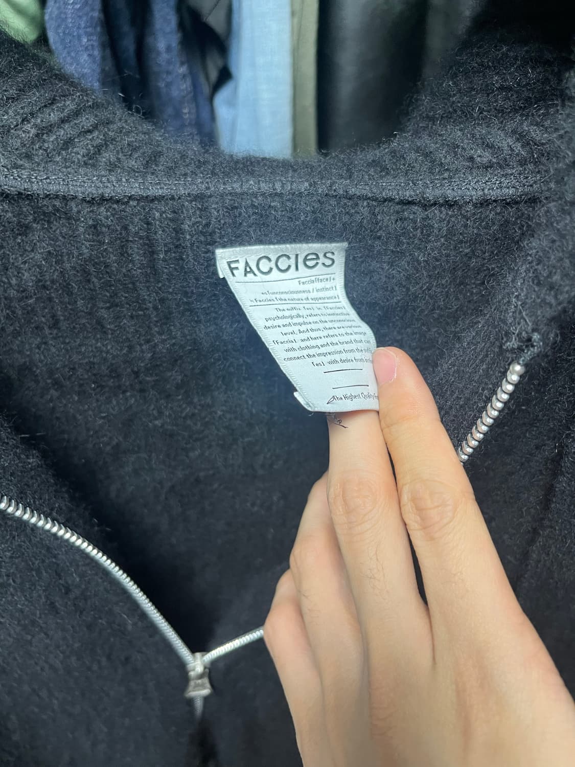 Faccies 울 후드집업 2size 상품이미지3