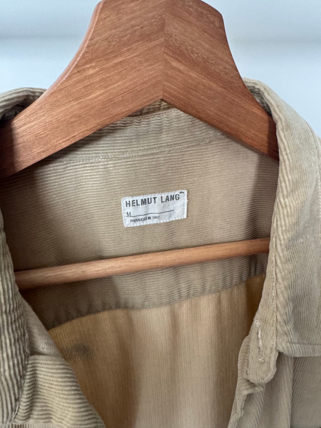 1997 Helmut Lang 헬무트랭 아카이브 코듀로이 셔츠 상품이미지2