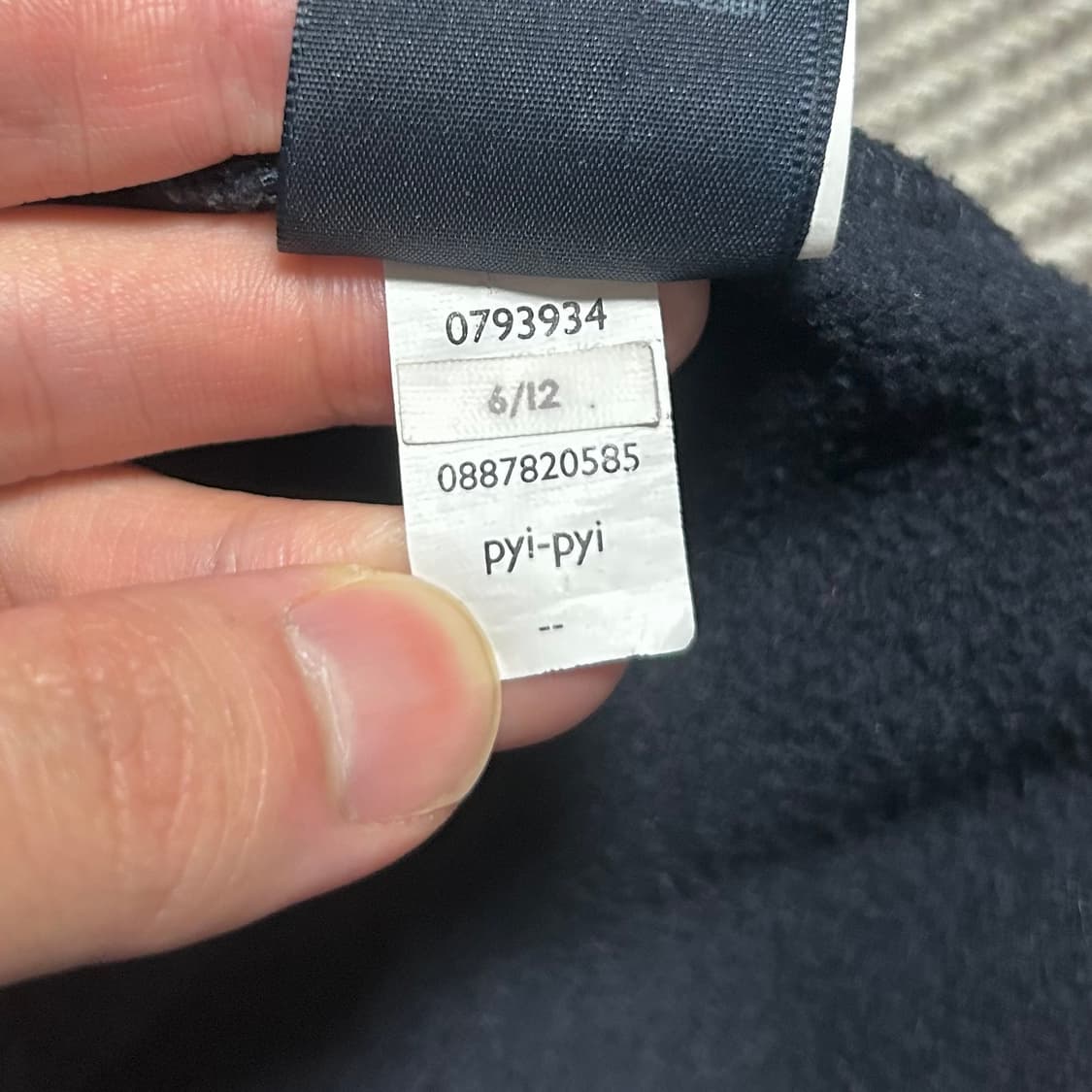 [M] Tommy 타미힐피거 네이비 기모 반집업 후드티 상품이미지7