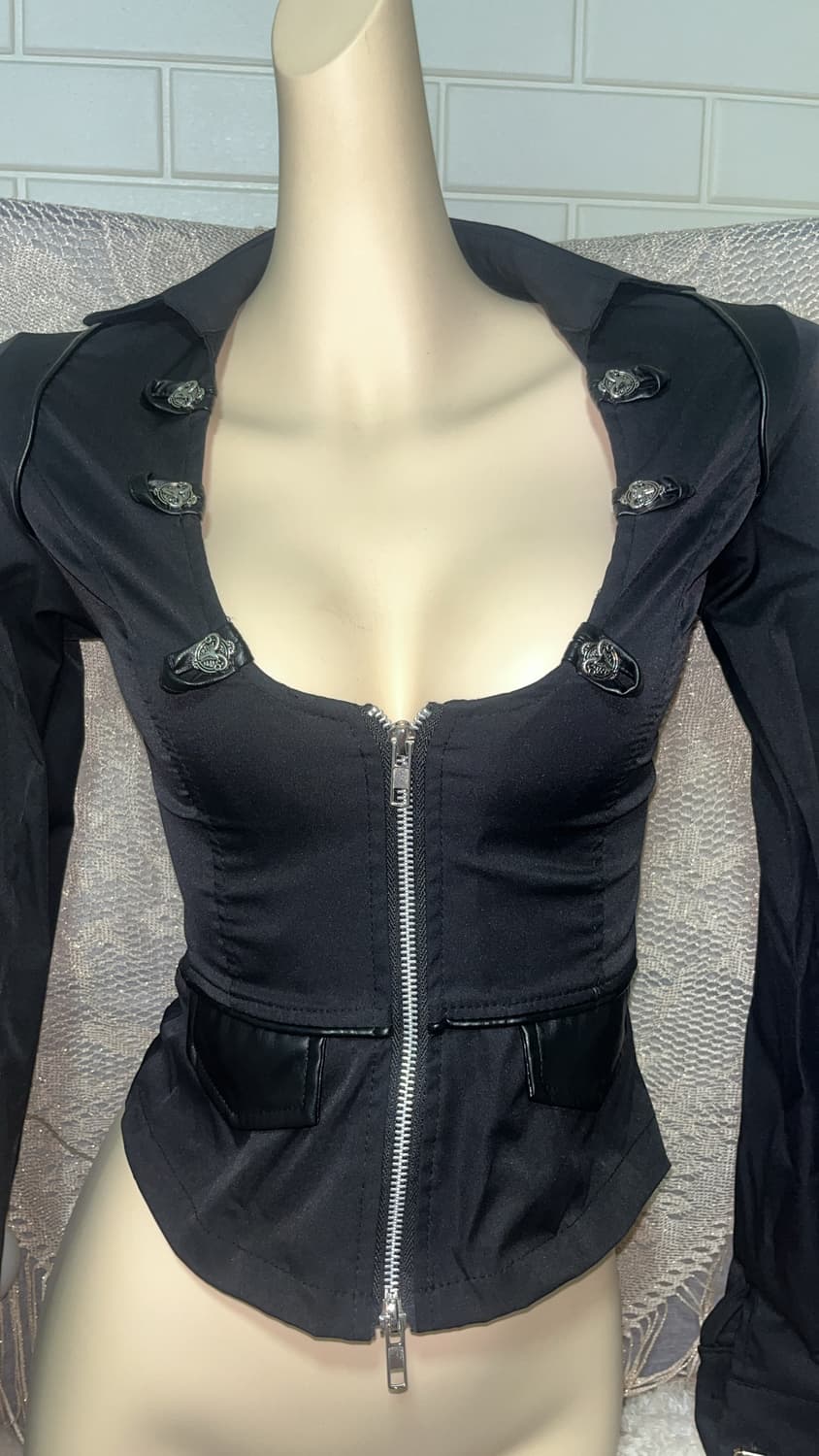 고딕 고스 펑크 NANA 페어리 락시크 갸루 y2k 그런지페어리 자켓 상품이미지2