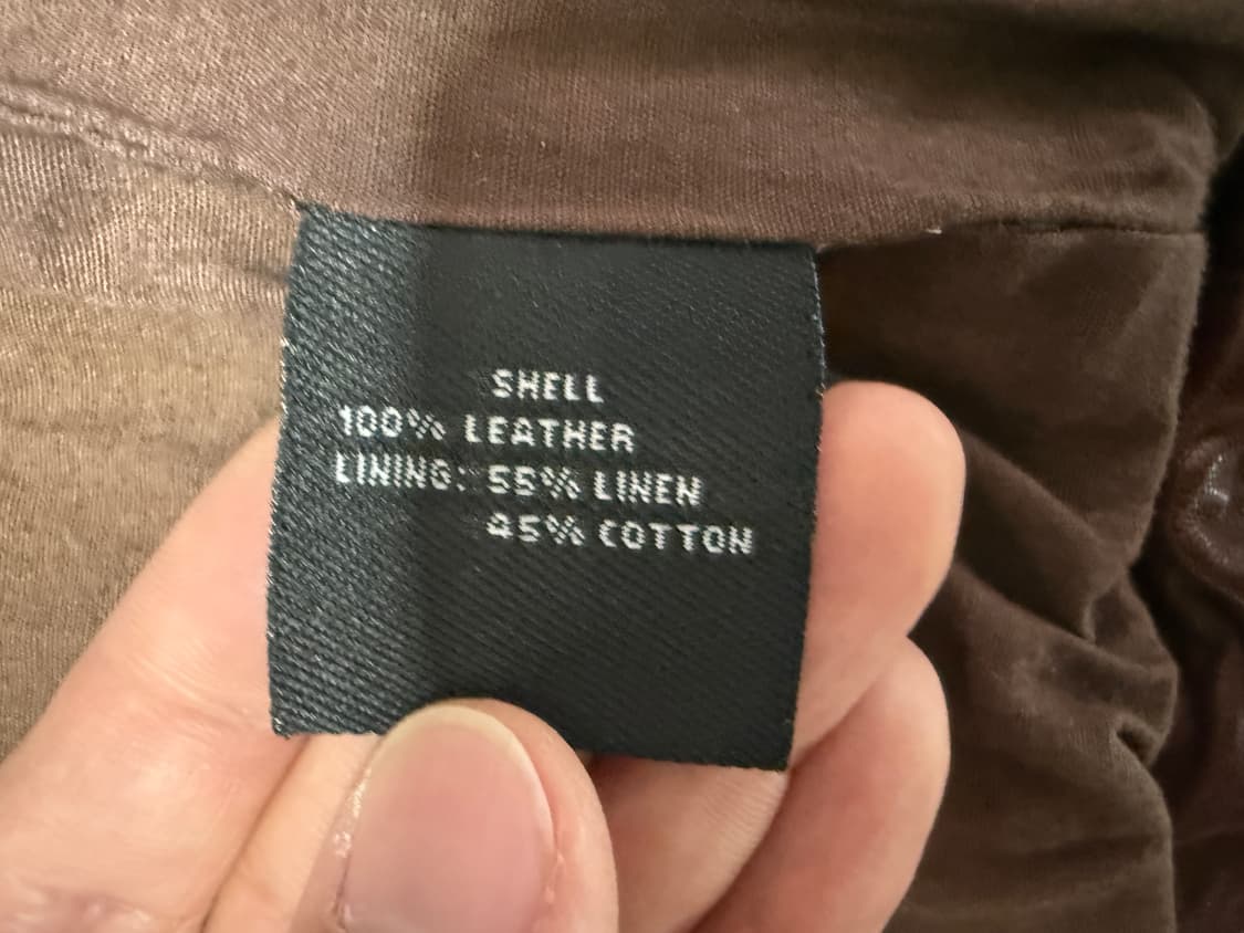 [M] 빈티지 브라운 양가죽 라이더 자켓 상품이미지5