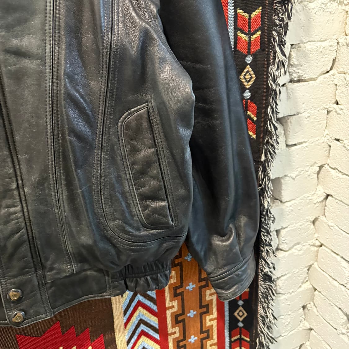 G-1 양가죽100%천연 봄버 레더자켓 상품이미지4