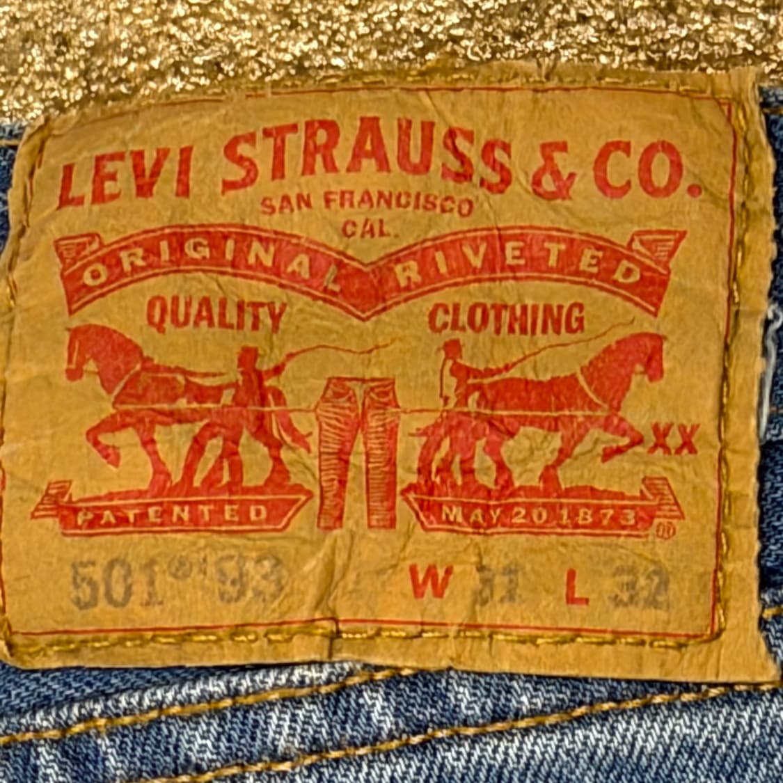 00s 미국 빈티지 리바이스 501 청바지 상품이미지9