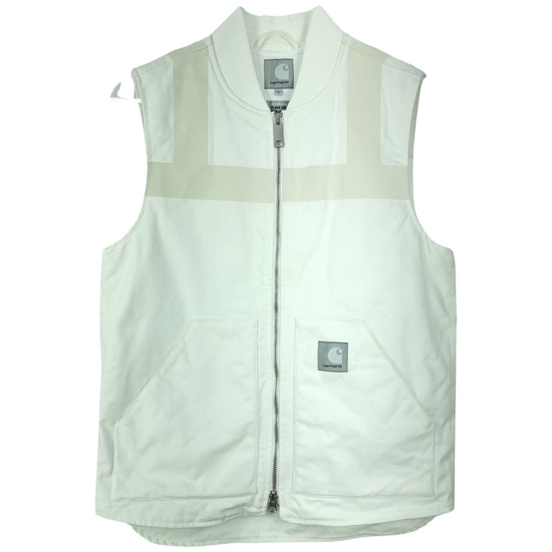 칼하트 X 슬램잼 로고 패치 테이핑 워크 베스트 조끼 화이트 M16770 상품이미지2