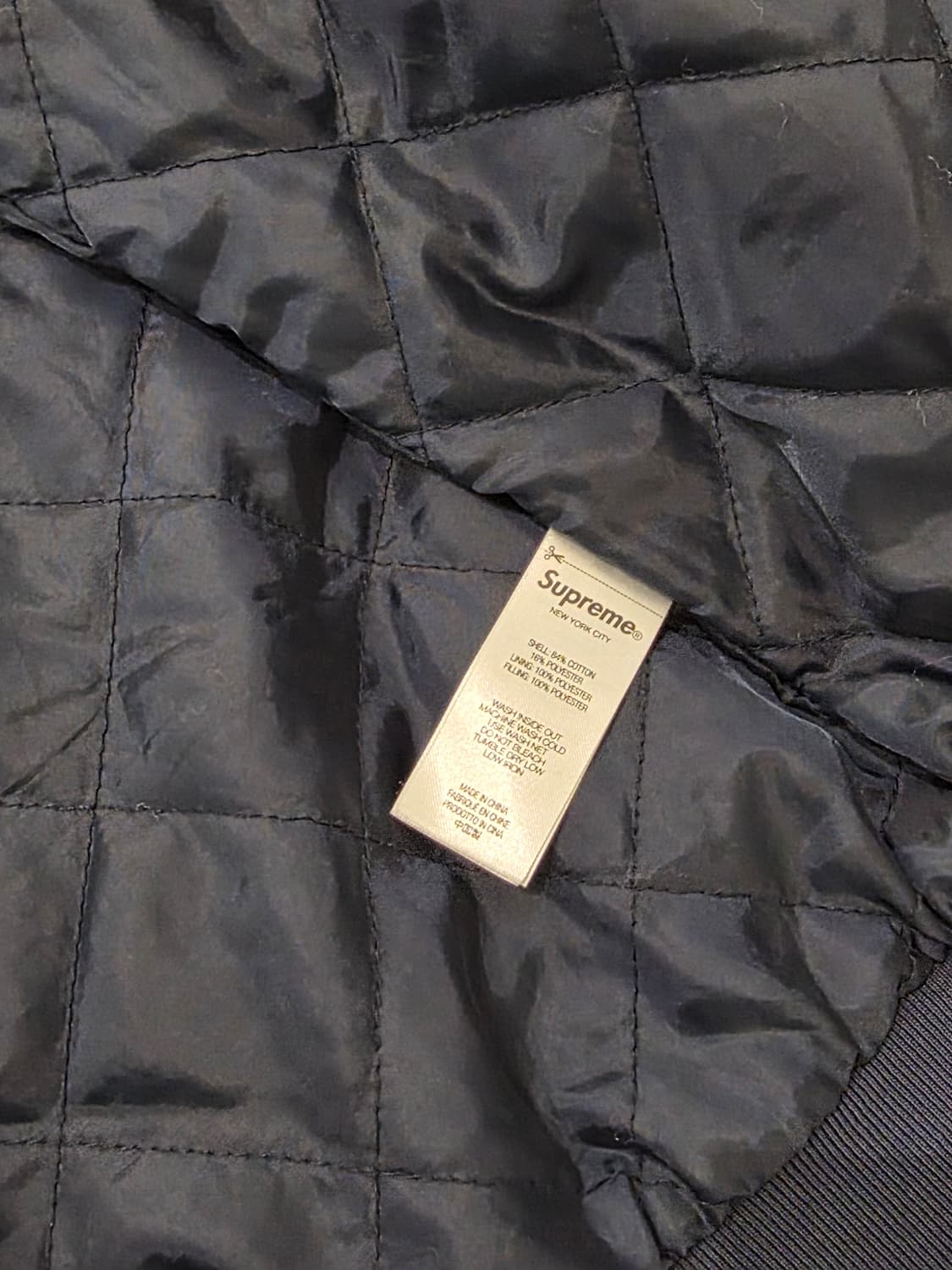 슈프림 x 디키즈 퀼티드 라인드 집업 후드 (M, 100) 상품이미지4