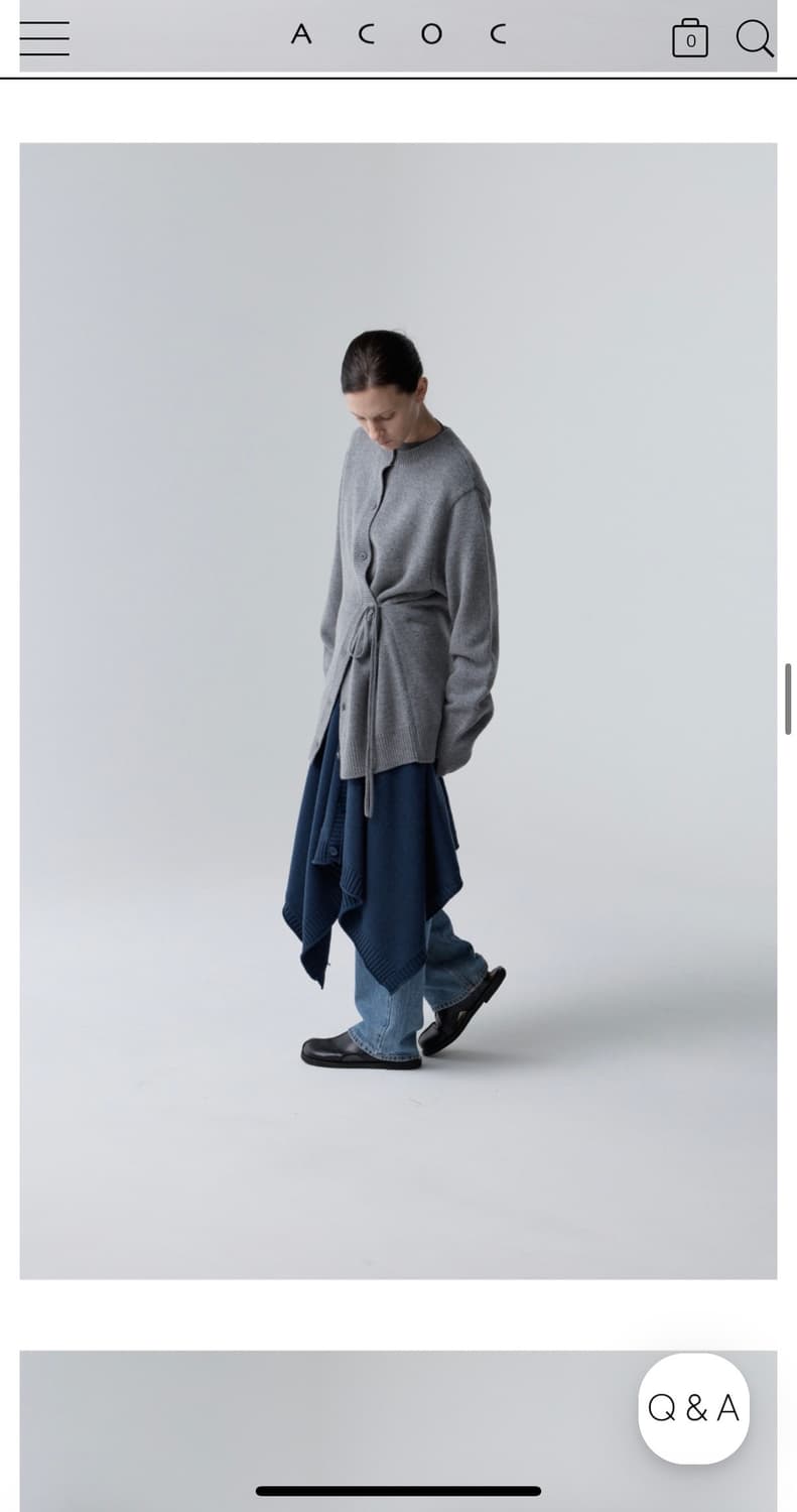 ACOC Doubleway Cardign 그레이 상품이미지3