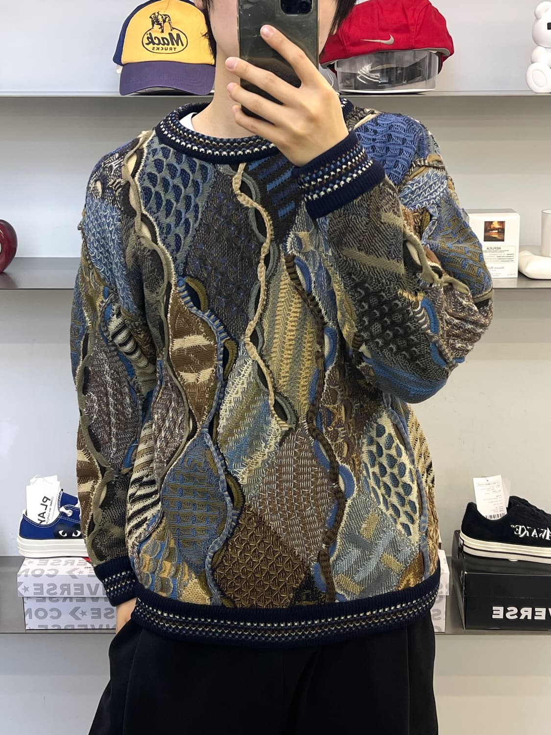 카를로 알베르토 3D 오스트레일리아 케이블 울 스웨터 상품이미지1