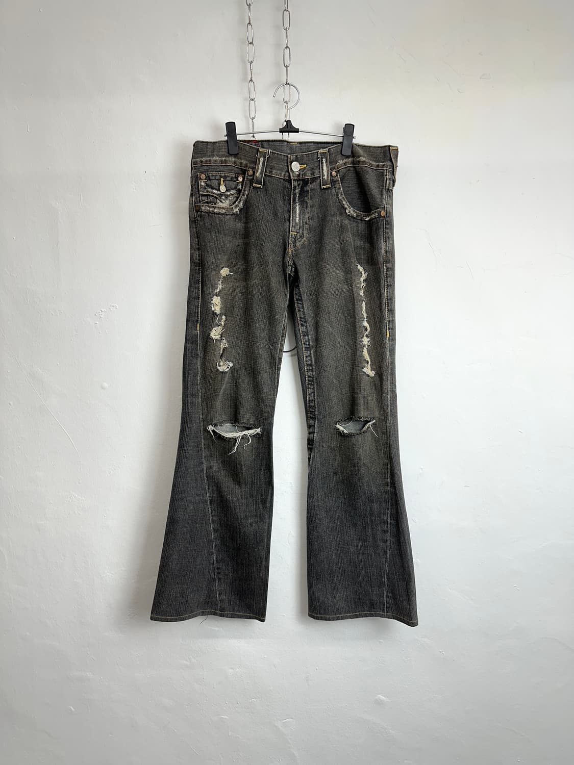 True Religion USA Marsh Gray Denim  Flar 상품이미지4