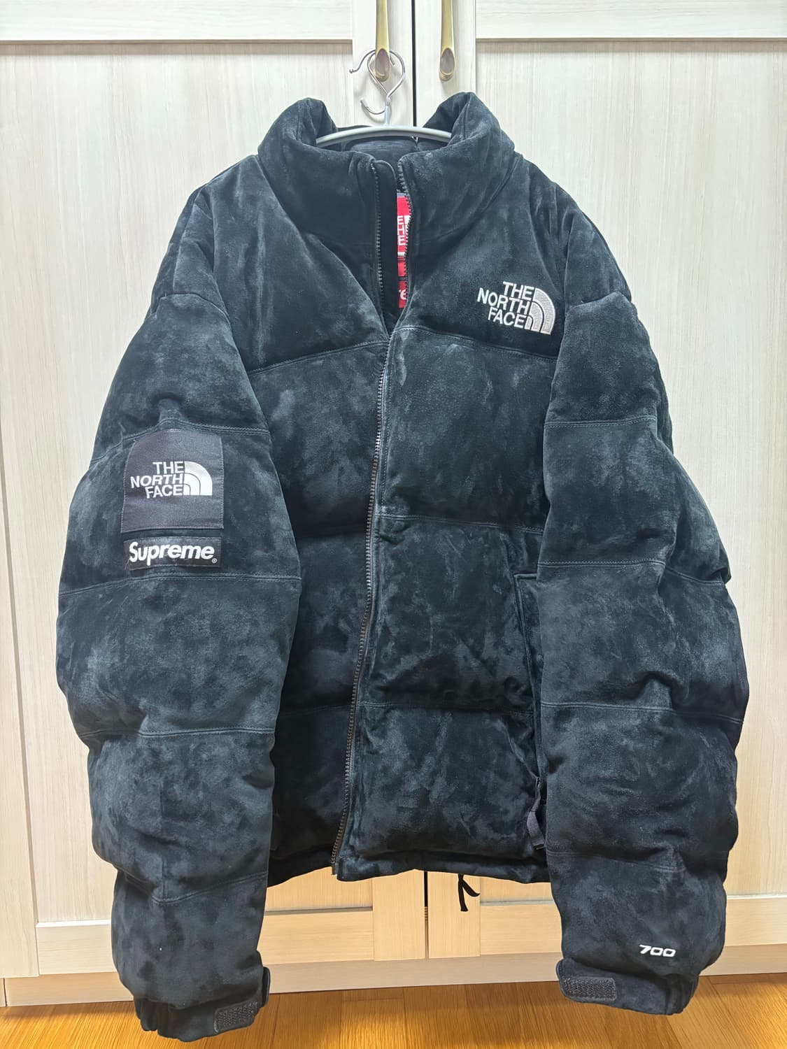 슈프림 노스페이스 스웨이드 눕시 블랙 L 상품이미지1