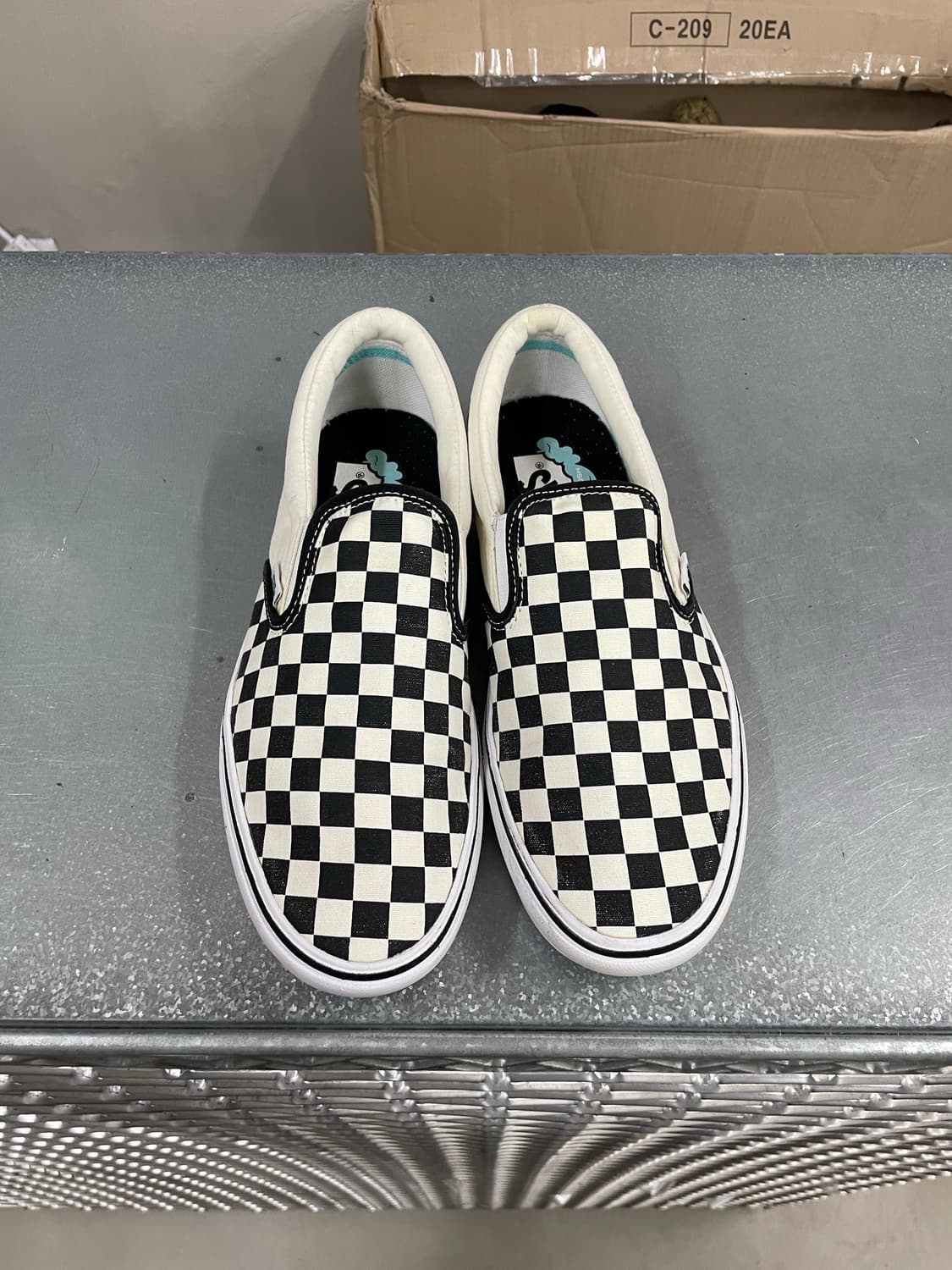 반스 체커보드 컴피쿠시 슬립온 265 상품이미지6