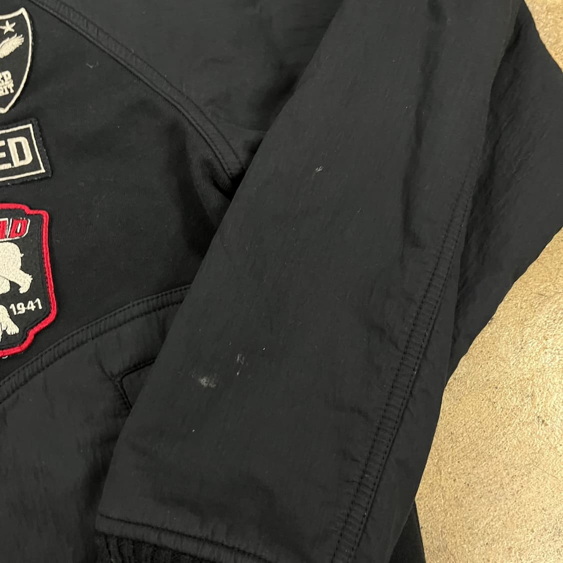 [정품/M] 지프 jeep 헤리티지 아이콘 블랙 봄버 자켓 패치 b8 상품이미지8