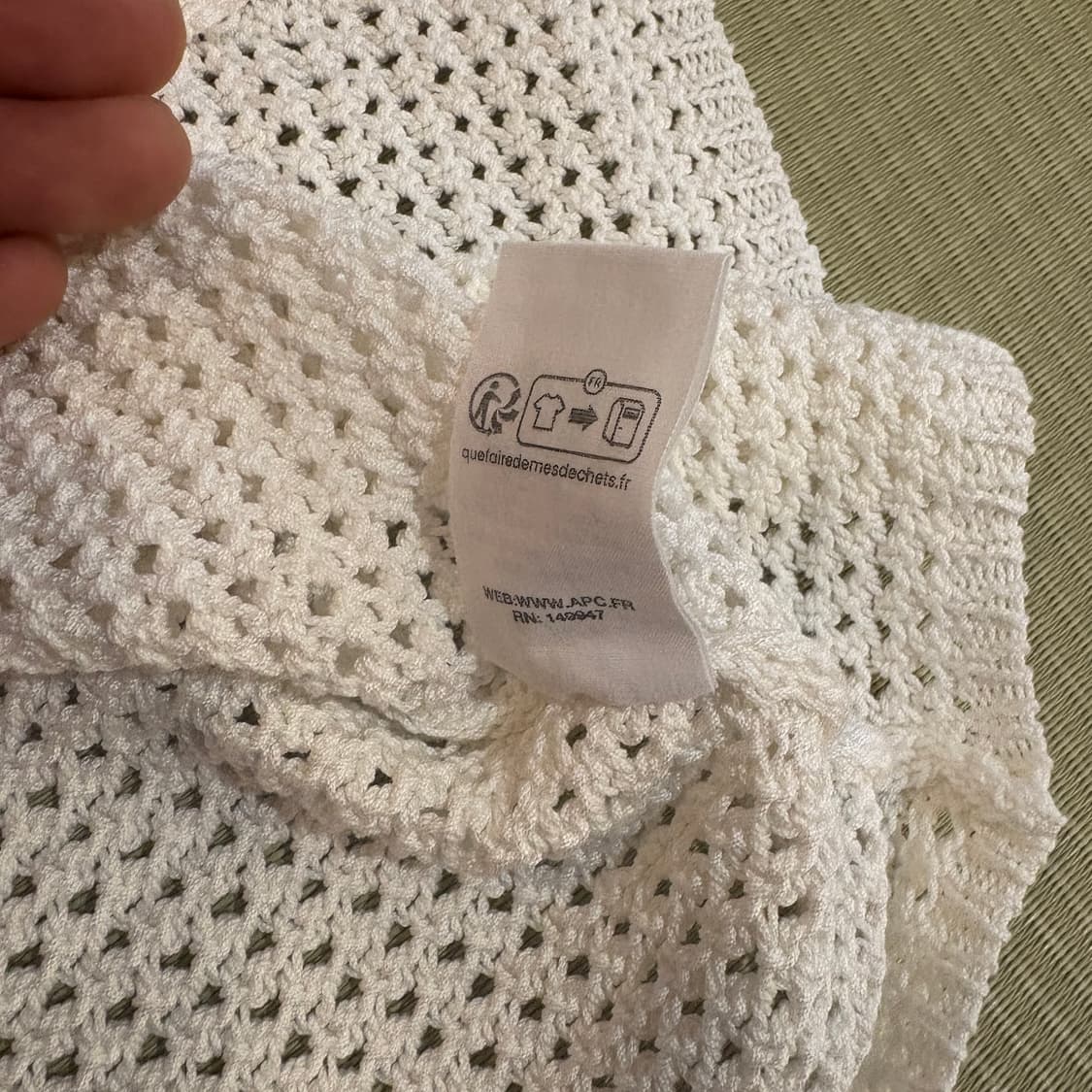 A.P.C 아페쎄 니트 반팔 가디건 상품이미지5