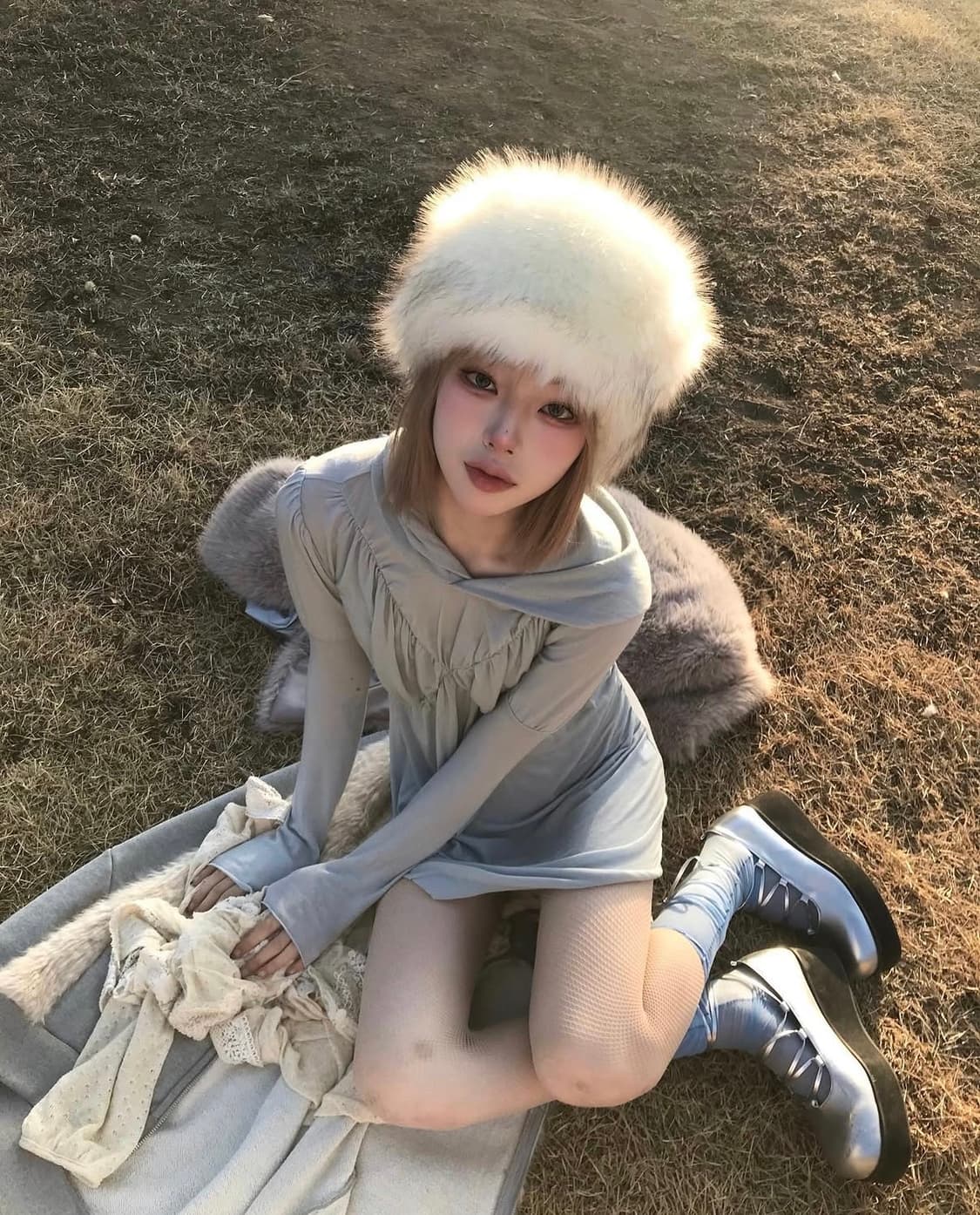 (꿘나 착용) 샵페어리 후드 원피스 상품이미지1