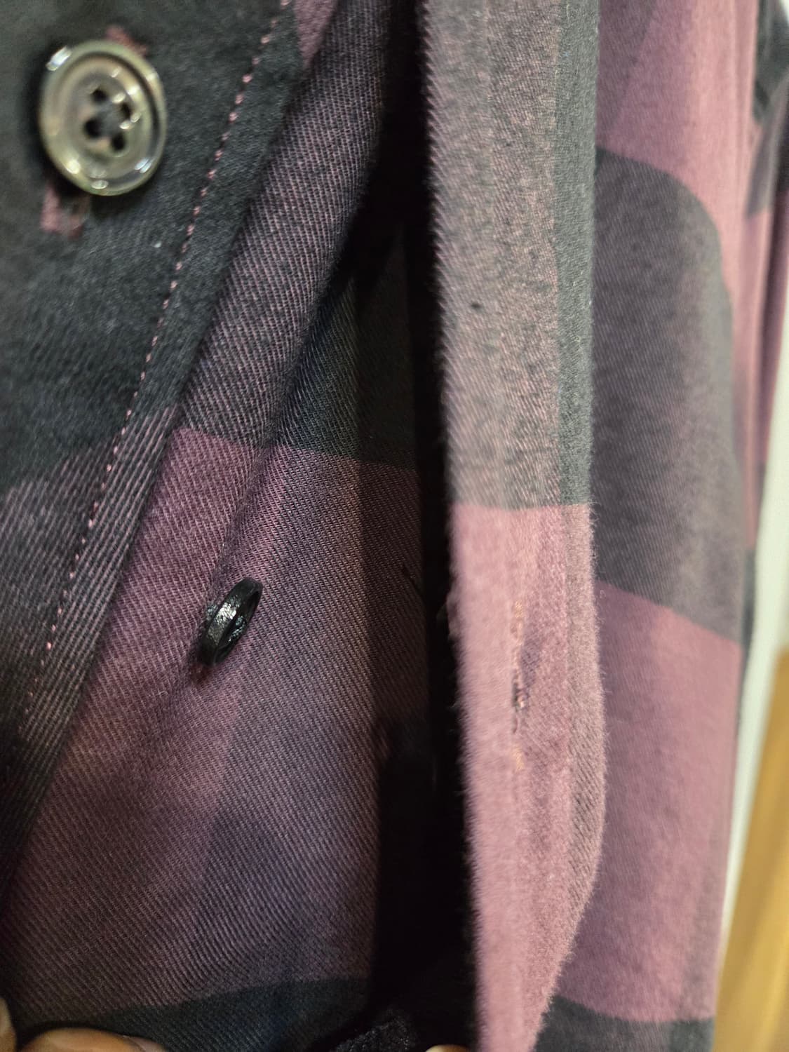 G-STAR RAW 체크 셔츠 남방 버건디(XL)디피용/택없음 상품이미지3