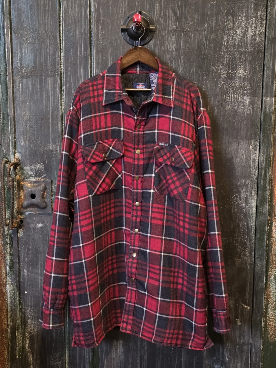 90s Dickies Plaid Flannel Shirt Jacket 상품이미지1