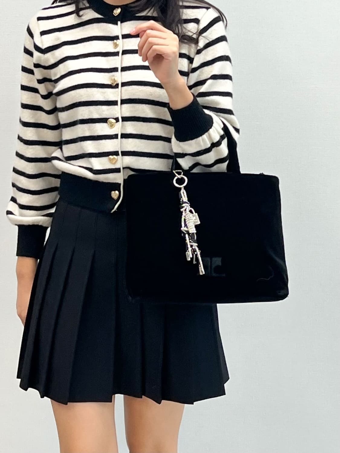 courreges / 꾸레쥬 블랙 벨벳 토트백 상품이미지10