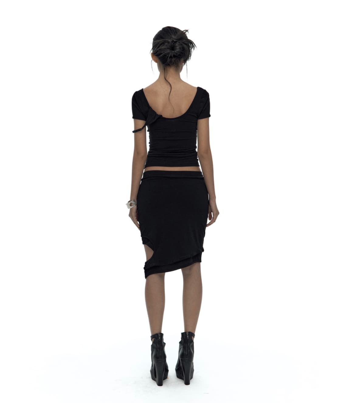 Kashiko 카시코 Peek-a-boo strap skirt 상품이미지3