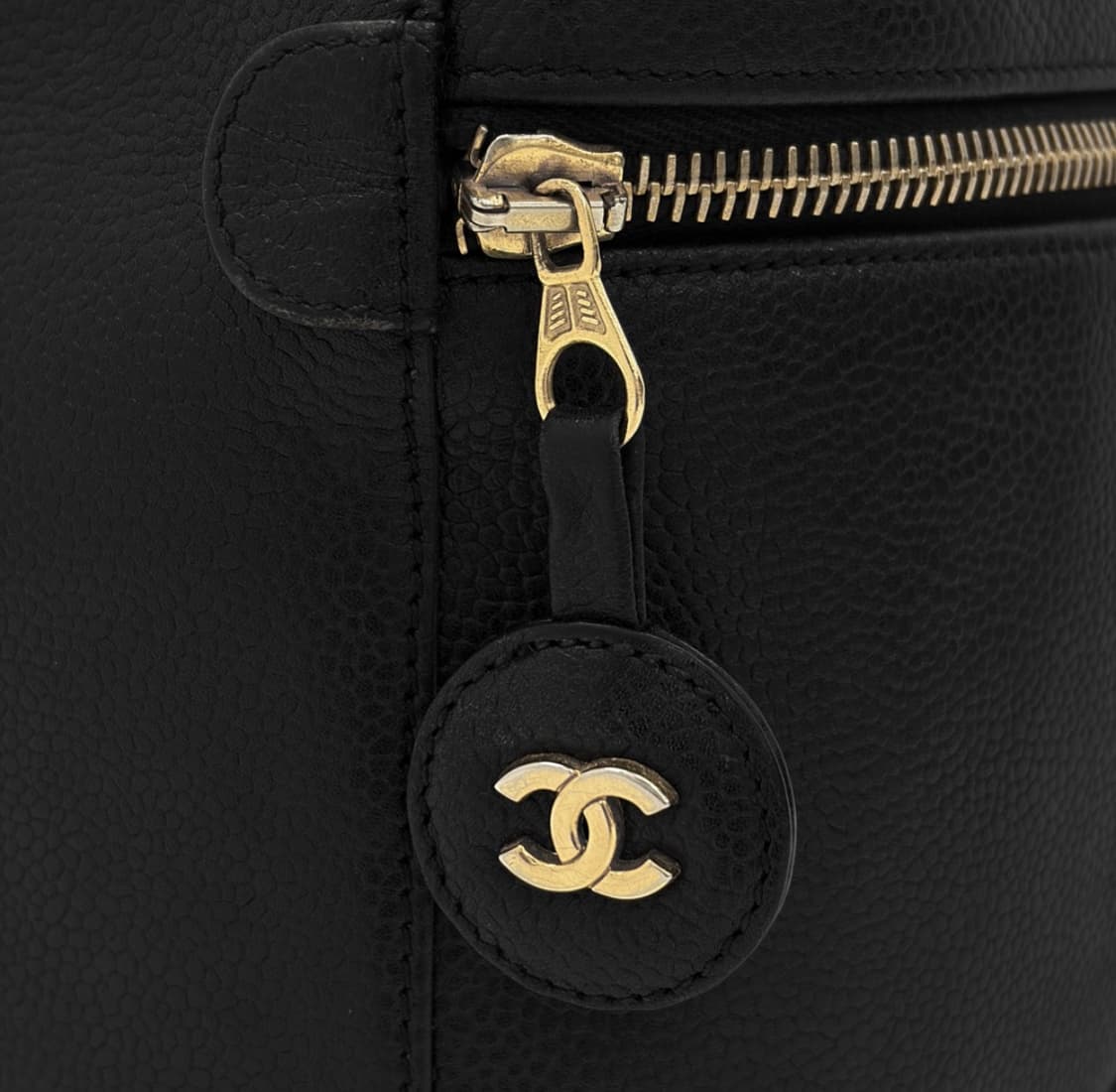 [OS] 샤넬 여성 CC로고 캐비어 탑핸들 코스매틱 파우치 베니티 핸드백 상품이미지8