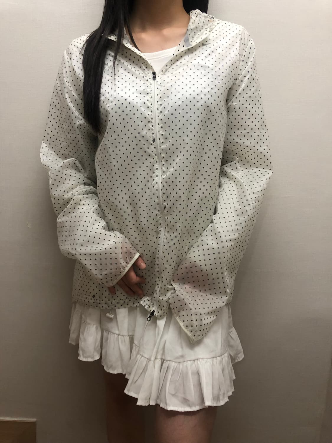 빈티지 나이키 화이트 도트 바람막이 상품이미지6