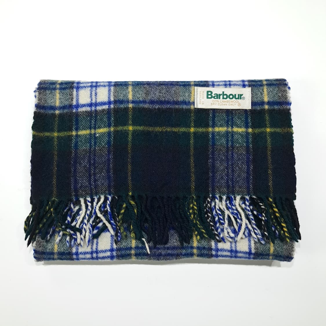 MX394 바버 클래식 타탄 체크 100% 램스울 프린지 머플러 상품이미지6