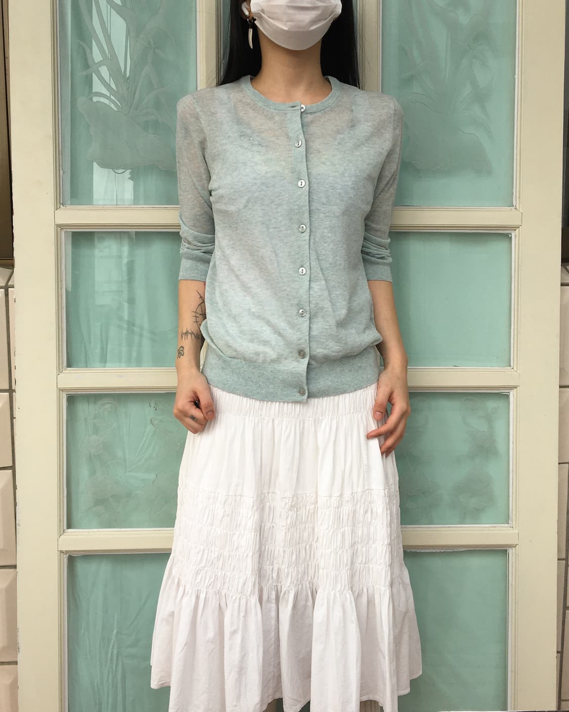 Shirring point long skirt 상품이미지5