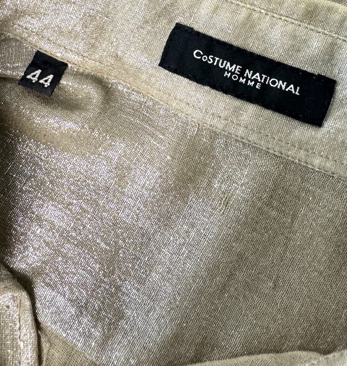 COSTUME NATIONAL HOMME 코스튬내셔널 골드메탈컬러 셔츠 상품이미지4