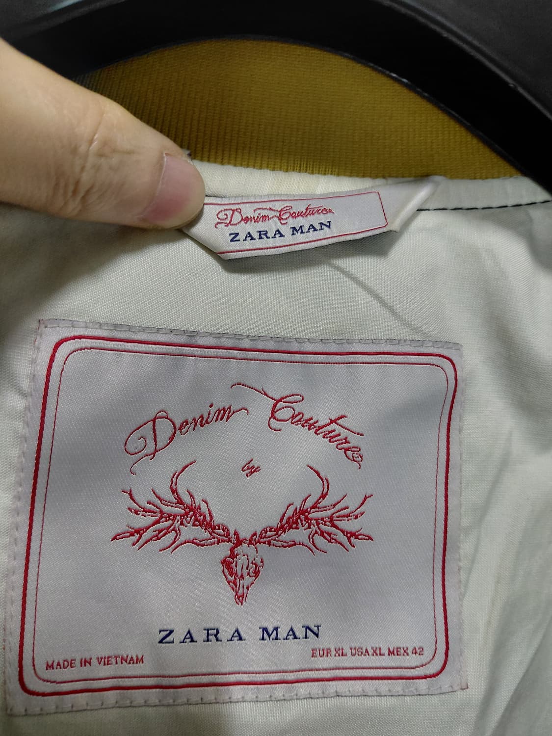 [자라맨]DENIM COUTURE 풀 집업 자켓 XL(100)사이즈 상품이미지5