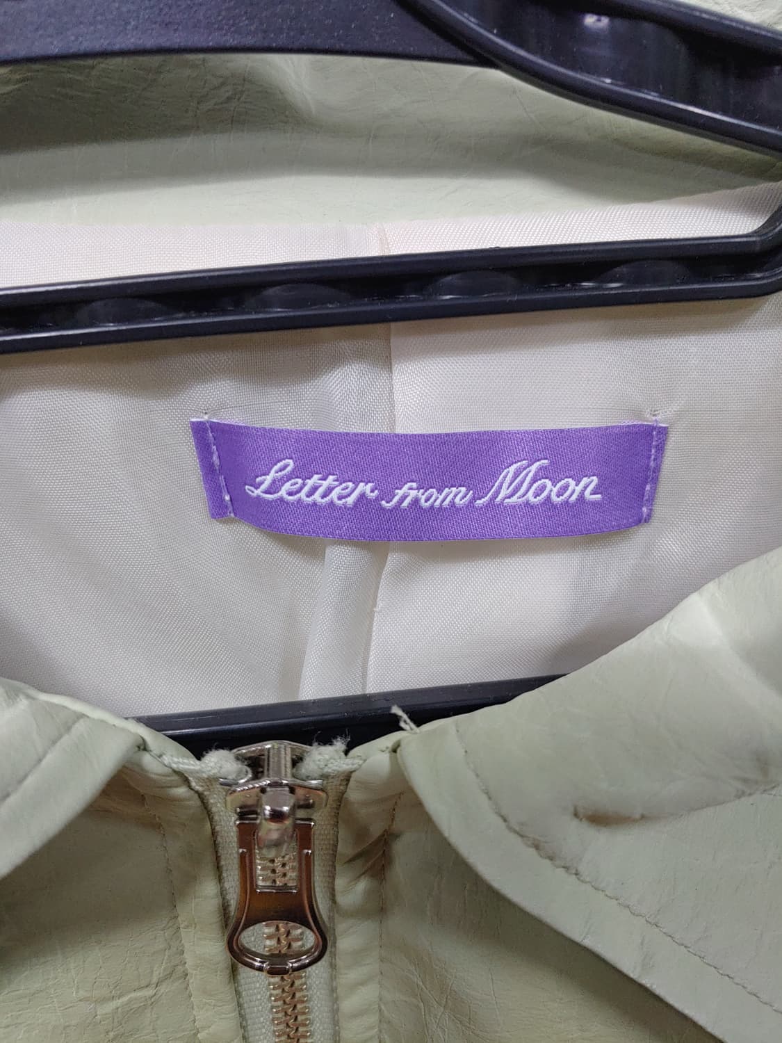 레터프롬문 크롭 자켓 라이트 그린 Free 상품이미지3